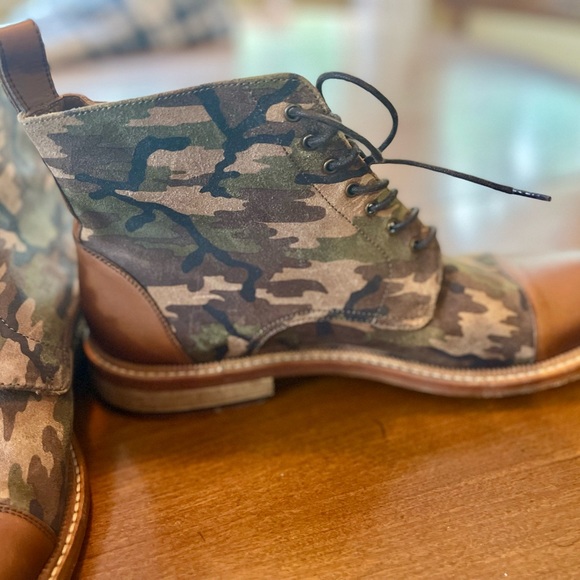 TAFT Camo boots with leather accents size 42 - Picture 7 of 15